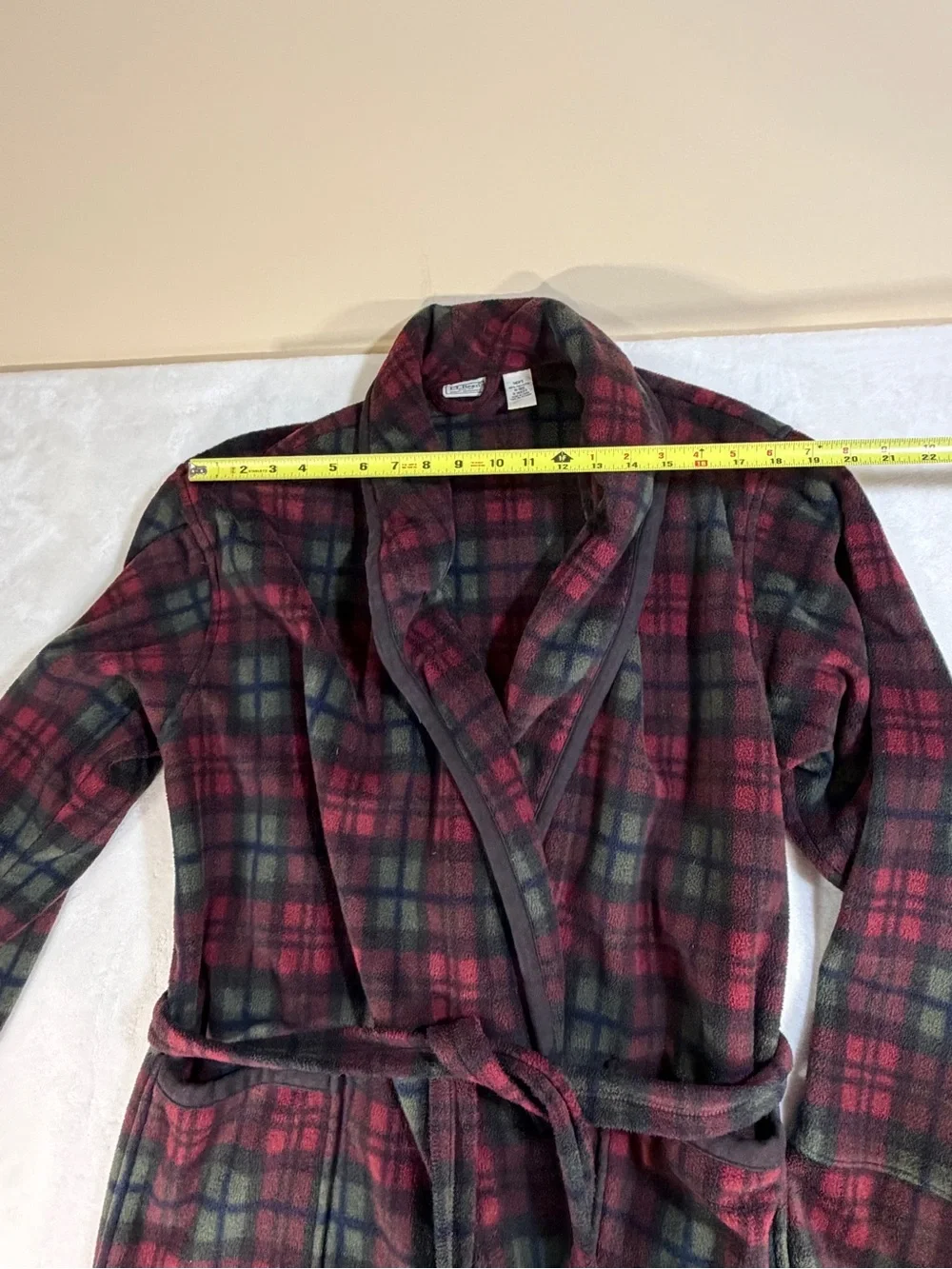 Vintage L.L. Bean Men’s Scotch Plaid Flannel Robe - Size Medium